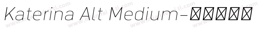 Katerina Alt Medium字体转换